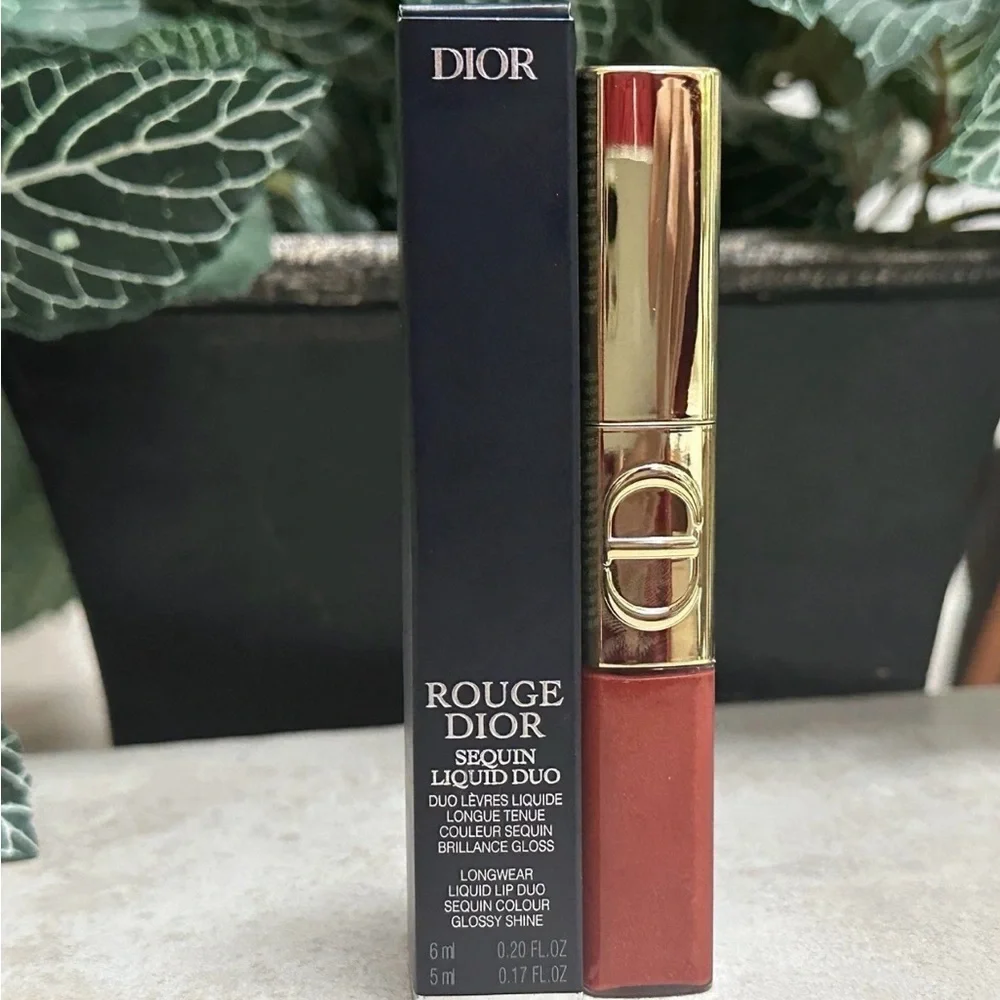 Dior Rouge Sequin Liquid Duo Lipstick 2025 Limited Edition 747 Flame New in Box🌸